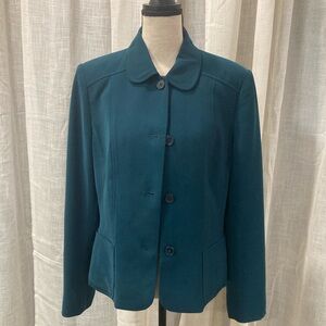 Vintage Teal Blazer Jacket